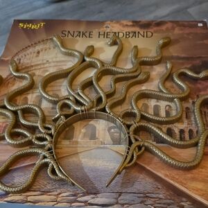 Spirit Reptile Headband - Metallic Gold